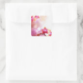 Blumenaufkleber Quadratischer Aufkleber (Tasche)