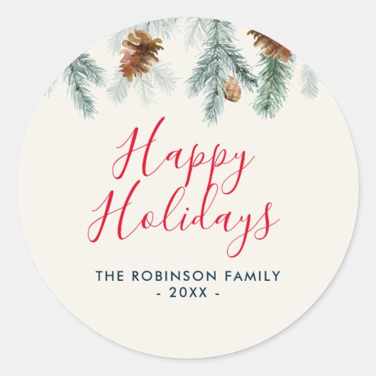 Blumenaufkleber Runder Aufkleber (Vorderseite)