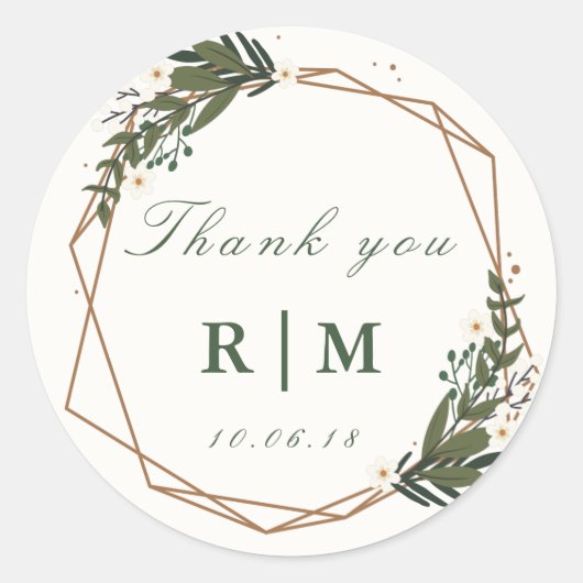 Blumenaufkleber Runder Aufkleber (Vorderseite)