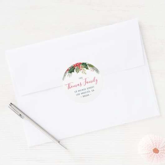 Blumenaufkleber Runder Aufkleber (Umschlag)