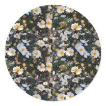 Blumenaufkleber
