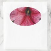 Blumenausbruch Ovaler Aufkleber (Tasche)