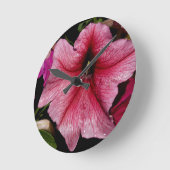 Blumenausbruch Runde Wanduhr (Winkel)