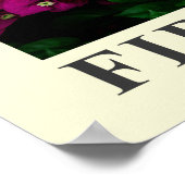 Blumenausstellung Nr. 1 Poster (Ecke)