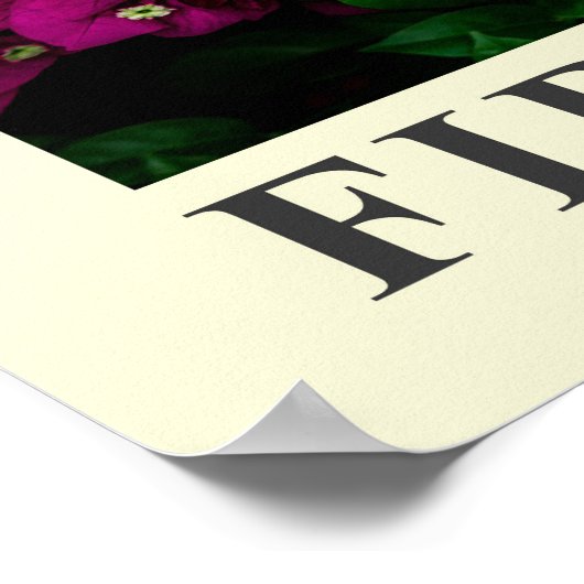 Blumenausstellung Nr. 1 Poster (Ecke)