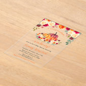 Blumenaustalt Orange Pumpkins Kinderdusche Acryleinladungen (Ablage )