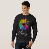 Blumenautismus Bewusstsein Daisy Blume Frauen Sweatshirt (Vorne ganz)