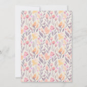 Blumenbaby-Dusche Einladung (Rückseite)