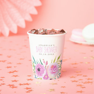 BlumenBaby-Duschplatz Pappbecher