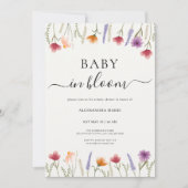 Blumenbaby im Bloom Baby Dusche Einladung (Vorderseite)