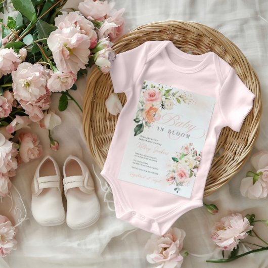 Blumenbaby im Bloom Girl Dusche Einladung