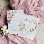 Blumenbaby im Bloom Girl Dusche Einladung