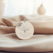 Blumenbaby in Bloom Blue Baby Boy Dusche Geschenkanhänger