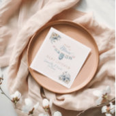 Blumenbaby in Bloom Blue Baby Boy Dusche Serviette