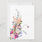 Blumenbaby Monthly Meilenstein Hängekarte Foto Einladung (Rückseite)