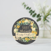 BLUMENBabyparty-EINLADUNG DER KRANZ-TAFEL-%PIPE% Einladung (Stehend Vorderseite)