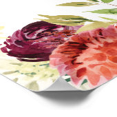 Blumenbabys sind ein Sweet Baby Duschzeichen Poster (Ecke)