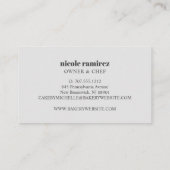 Blumenbacken Rolling Button Cake Design gestreift Visitenkarte (Rückseite)