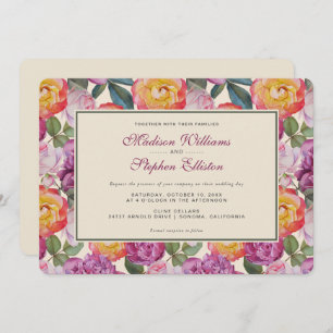 Blumenbäckerei - Hochzeit Einladung