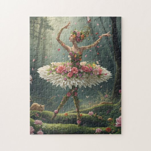 Blumenballett im Zauberwald Puzzle (Vertikal)