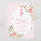 Blumenballett-Tanz Einladung (Vorne/Hinten)