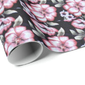 Blumenband Geschenkpapier (Rolleneckpunkt)