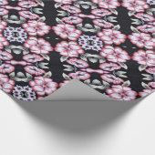 Blumenband Geschenkpapier (Ecke)