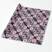 Blumenband Geschenkpapier (Ungerollt)