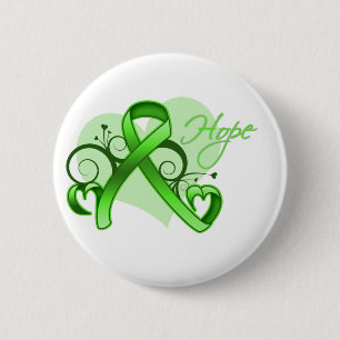 Blumenband-Hoffnung - Non-Hodgkins Lymphom Button