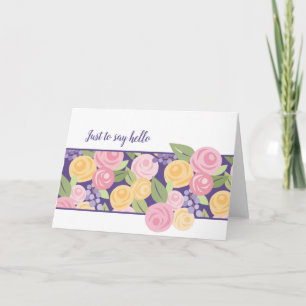 Blumenband-Karte für Rose - Anpassen Karte