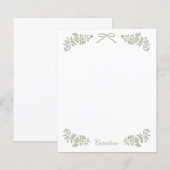 Blumenband Schreibwarenpapier (Vorne/Hinten)