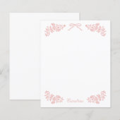 Blumenband Schreibwarenpapier (Vorne/Hinten)