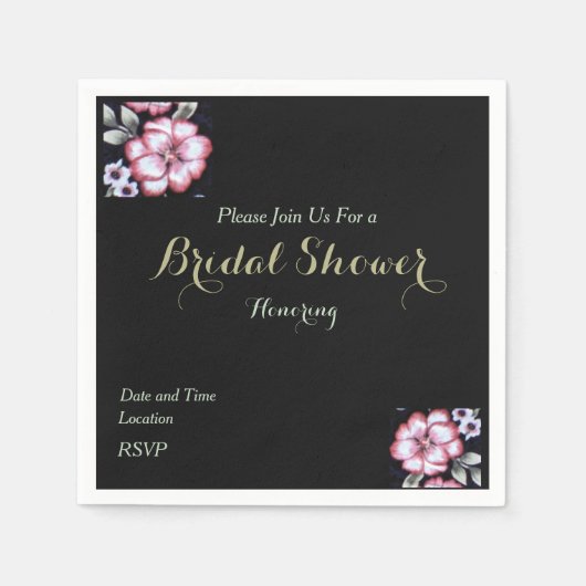 Blumenband Serviette (Vorderseite)