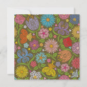 Blumenbanner Bridal Dusche Einladung (Rückseite)