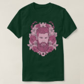 Blumenbär Rosa T-Shirt (Design vorne)