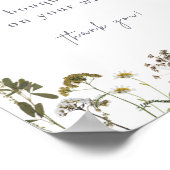 Blumenbarstrauß poster (Ecke)