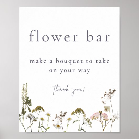 Blumenbarstrauß poster (Vorne)