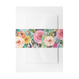 Blumenbauch-Band Einladungsbanderole