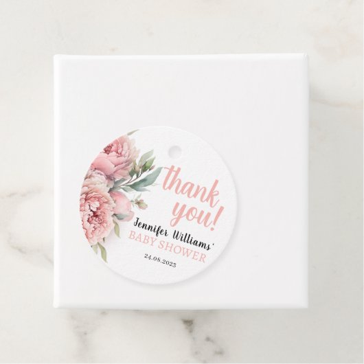 Blumenbäuche Mädchen Dusche Gefallen Anhänger (Beispiel)