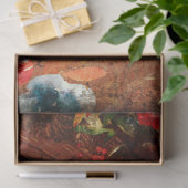 Blumenbauernhaus Vintag Rotstall Decoupage Seidenpapier (Geschenk)