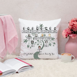 Blumenbaum Grüne Silhouette Fotos Kissen