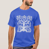 Blumenbaum in Weiß T-Shirt (Vorderseite)