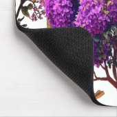 Blumenbaum-Mauspads Schmetterling und Zweige Mousepad (Ecke)