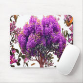 Blumenbaum-Mauspads Schmetterling und Zweige Mousepad (Mit Mouse)