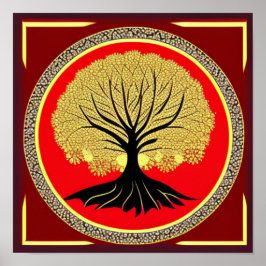 Blumenbaum-Poster Poster