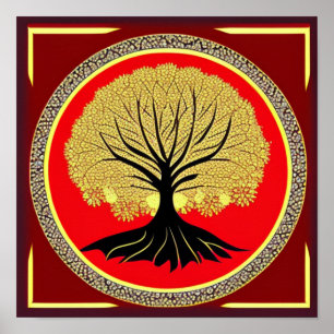 Blumenbaum-Poster Poster