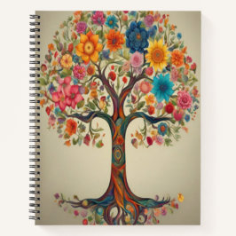 Blumenbaum - SpiralNotebook Notizblock