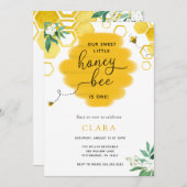 Blumenbäume zum Geburtstag Einladung (Vorne/Hinten)