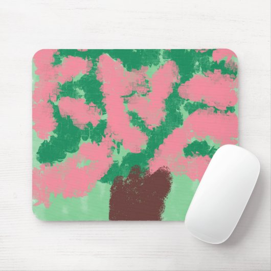 Blumenbaummousepad Mousepad (Mit Mouse)