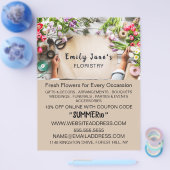 Blumenbearbeitung, Floristrische Werbung Flyer (Einzeln)